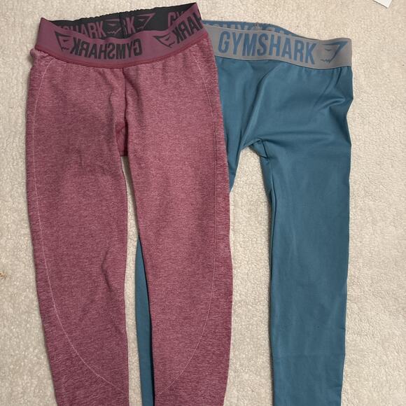 Gymshark flex seamless low rise leggings athletic gym wear size XS ( 2-Pair ) - Picture 3 of 4